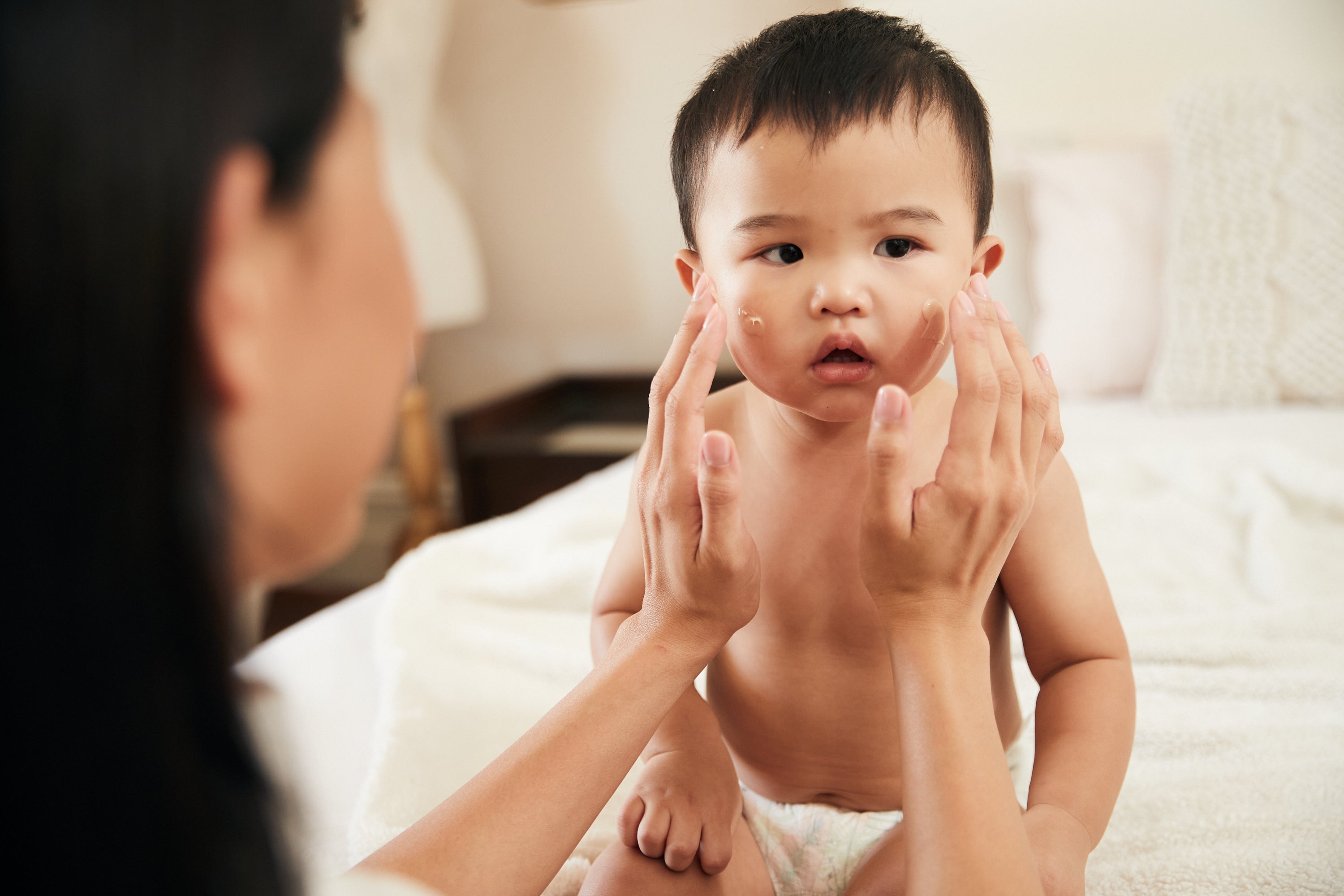Daily eczema treatment for your child