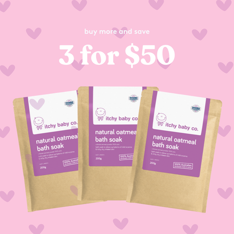 Buy 3 & Save: Oatmeal Bath Soak - Itchy Baby Co.