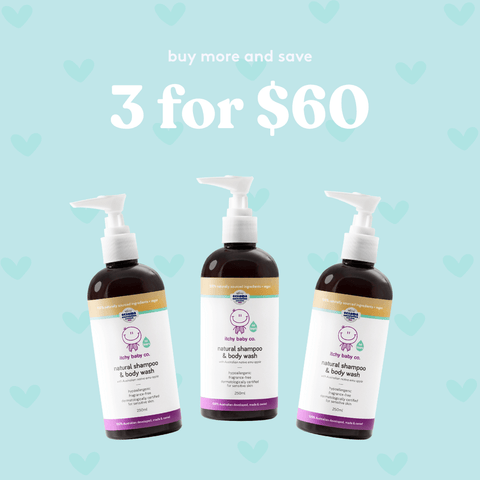 Buy 3 & Save: Shampoo & Body Wash 250ml - Itchy Baby Co.