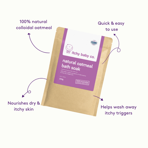 Natural Oatmeal Bath Soak - Itchy Baby Co.